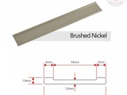 Flat Bar - Brushed Nickel